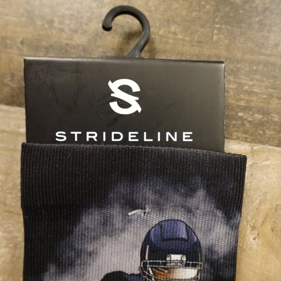 STRIDELINE Khalil Mack Chicago Bears Player Crew Socks Men's Size M/L (8-12) NWT - Picture 2 of 5